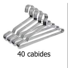 Cabides Aço Inoxidável 10/20/30/40/50 Estrutura Reforçada Sem Deformação Guarda de Roupas Com Padrão Profissional - Visão 13