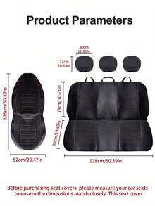 5-Seater/2-Seater/1-Seater Classic Universal PU Leather Front Car Seat Covers, Full Coverage PU Leather Front Seat Covers, High Back Bucket Seat Covers - Suitable For Most Cars - Line - View 6