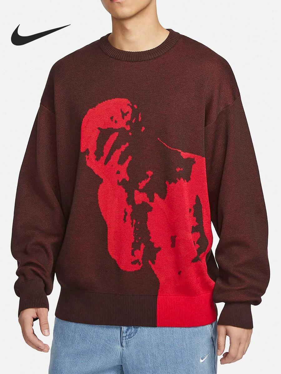 Nike Authentic Spring Unisex Personalized Print Casual Sports Long Sleeve Sweatshirt FN2574-227 - FN2574-227 - View 1