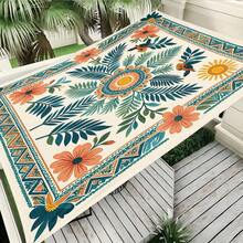 1PC Outdoor Canopy Awning, Protection Sun Shade Tarp, Foldable Durable Breathable Shelter Tarp, For Beach Garden Patio Camping Backyard, Beach Tarp Sun Shades Outdoor Camping Equipment - Bohemia D - View 7