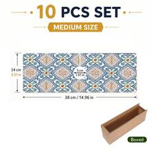 1pc Printed Pattern Diatomaceous Earth Faucet Absorbent Mat, Quick-Drying Non-Slip Sink Splash Guard, Rubber Bottom Kitchen Bathroom Faucet Drainage Pad, Countertop Splash Protection Mat - Multicolor - View 10