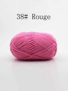 4-Ply Milk Cotton Yarn For Crocheted Blanket, Clothes, Handbag, Slippers, Various Color Combinations, 50g Per Piece, Autumn And Winter Crocheted Scarves, Hats, Sweaters, Etc. DIY Gifts, Suitable For Beginners - Multicolor - View 50