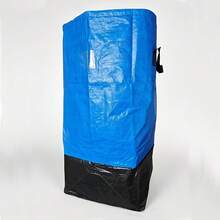 1pc Heavy Duty Moving Bag With Sturdy Handle And Secure Drawstring Closure - Large Capacity Storage Organizer Bag, Foldable Space-Saving Design, Made Of High-Strength Plastic Material, Suitable For Moving, Travel, Storage, College Dorm, Home Use - Perfect For Storing Clothes, Bedding, Household Items, Laptop Boxes, Dorm Essentials, Easy To Carry, Reinforced Structure, Ideal Choice For Packing, Also Suitable For Frequent Business Travelers - Multicolor - View 12