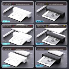 ORICO New Upgraded MT80 Portable Thermal Printer, Inkless Thermal Printer, A4 Thermal Printer, Includes: 1 Roll A4 Thermal Paper/200 Sheets Thermal Folding Paper, Built-In Adjustable Paper Tray/Slot, Can Print Various Documents - Multicolor - View 12