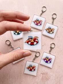 6pcs ARIRANG Acrylic Keychains, 2026 B-T-S K-Pop Friendship Bag Charms, Tour Merchandise, Concert Essentials, Tour Must-Haves, Fan Support Items, Fan Freebies, Perfect Decoration For Concert Bags, Perfect Gift For ARMY Fans, Party Favors - Multicolor - View 6
