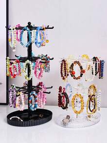 Crochet de porte-clés, article décoratif, petit pendentif, petit support d'affichage de poupée, support de rangement de perles fait main, support rotatif, support de rangement de bureau - Multicolore - Voir 1