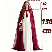 New Medieval Halloween Cloak With Large Hat, Vintage Multi-Color European Noble Overcoat Robe - Multicolor - View 6