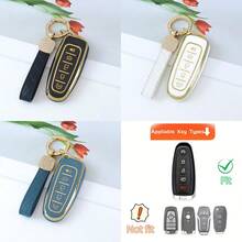 Carrying A Delicate And Cute Keychain And A Soft TPU Keycap With 5 Buttons, Suitable For Ford For Edge For Focus For Flex For Explorer For Taurus For MKS For MKT For MKX Exquisite High-End Keybag Suitable For Girls - KY23 - View 13
