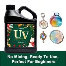 500g UV Resin Kit For DIY Crafts And Jewelry Making, Transparent Hard Resin, White, Low Viscosity, Non-Shrinking, Easy To Use, Craft Supplies Set - A - View 3