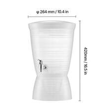 Beverage Dispenser, 2.64 Gallon Drink Dispenser For Parties, Plastic Juice Dispensers With Spigot Ice Chamber, Iced Tea Lemonade Juice Water Dispensers, For Restaurants, Hotels, Parties - Plastic+Plastic Base, 10L - View 10