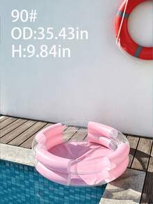 Multi-Color Sequin Inflatable Swim Ring, Adult Summer Beach Water Hammock Floating Mat, Includes Ocean Balls - 彩色 - 查看 17