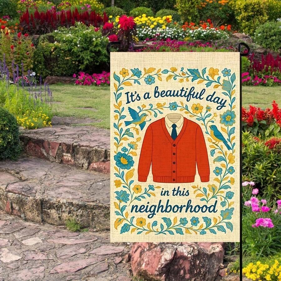 1pc Welcome Neighbors Garden Flag, Inclusive & Caring Neighborhood Flag, 12x18 Inch Double-Sided Farmhouse Yard Outdoor Flag, Farmhouse Country Ranch Porch Decor Funny Yard Sign (Flag Only)