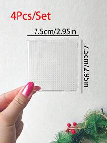 4 piezas Herramientas de artesanía DIY Cuentas de arte de píxeles de 2.6 mm - C - Ver 2