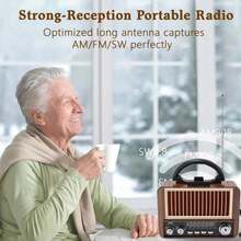 Radio Tuning Knob Radio, Usb Tf Card Radio, Mp3 Radio Player, Rechargeable Radio, Built-In Lithium Battery Radio, Multi Function Transistor Radio, 1200mAh Radio Battery, Portable Music Speaker With Radio - View 2