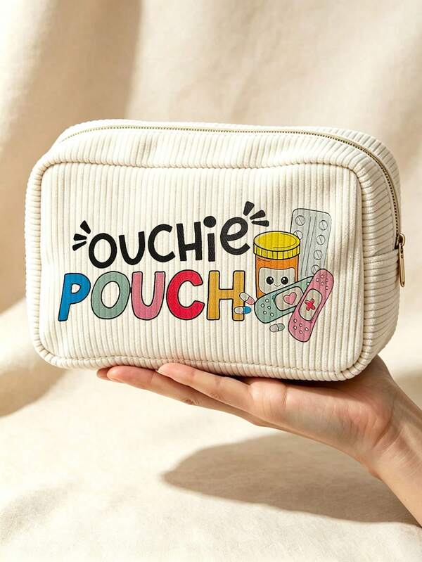 New Medicine Storage Bag - Makeup Bag, Toiletry Bag, Travel Essentials, Zippered Portable Travel Toiletry Bag, First Aid Kit, Coin Purse, Suitable For Daily Use/Outdoor/Travel, Convenient Medicine Storage Bag, Travel Essential, Vacation Essential, Perfect Gift For Teachers, Family And Friends, Back To School Season, Back To School Essential