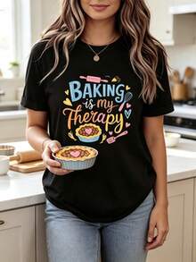Women T-Shirts - 黑色 - 查看 1