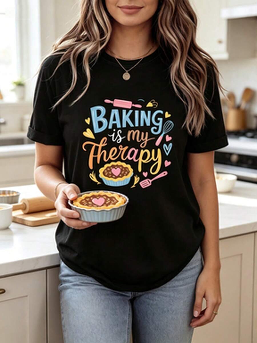 Women T-Shirts - 黑色 - 查看 1
