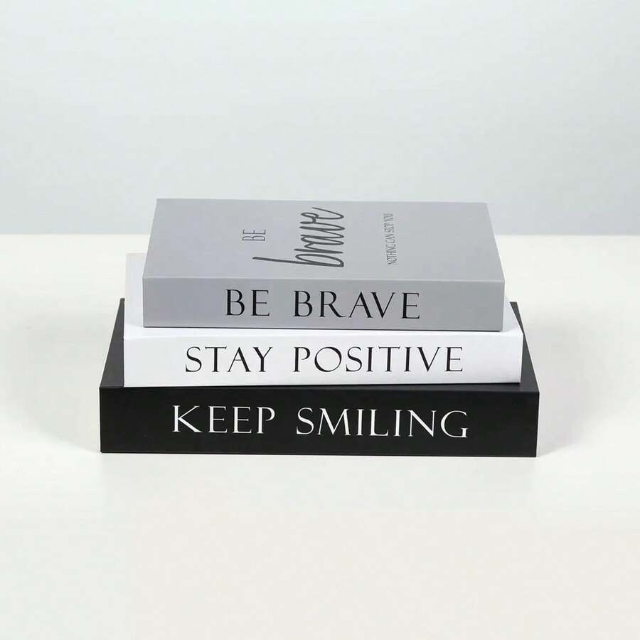 Light Luxury Minimalist Prop Books Living Room Bookshelf Photography Background Fake Book Decor 1/2/3pcs