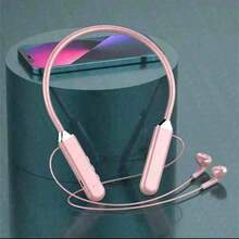 Auriculares Bluetooth con collar magnético, auriculares inalámbricos con pantalla LED, cancelación de ruido, micrófono - multicolor - Ver 12