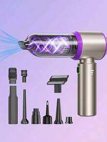 Teckwe Car Vacuum Cleaner, Rechargeable Portable Handheld Brushless Mini Vacuum & Blower, High Suction Power For Home & Car - one size fits all - View 1