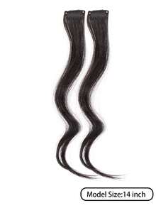 Lightweight Bangs, 2-Piece Clip-In Bangs, Front Bangs, Long Sideburns, Long Bangs Hair Extensions, 10 Inch And 14 Inch, Suitable For Daily Wear - Multicolor - View 6