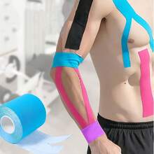 1/3/6/9 Rollos de Cinta Elástica para Músculos Deportivos, Cinta Atlética Elástica, Adecuada para Fitness, Accesorios de Fitness de Color Brillante, Suministros de Fitness, Soporte de Fitness, Cinta de Entrenamiento, Cinta Deportiva, Entrenadores de Fitness, Entusiastas del Fitness - Modelo A - Ver 8