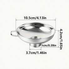 Stainless Steel Wide Mouth Canning Funnel With Handle, Large Caliber Easy Clean Kitchen Funnel For Liquid & Dry Food, Multipurpose Transfer Funnel For Jars Honey Oil Beans Grains - View 3