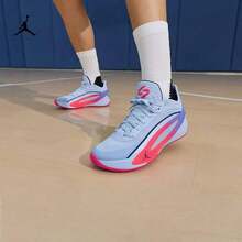 Nike LUKA 5運動男子低筒輕便實戰訓練比賽籃球鞋 - 藍色/粉紅色 - 查看 6