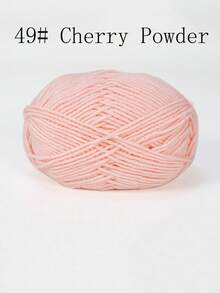 4-Ply Milk Cotton Yarn For Crocheted Blanket, Clothes, Handbag, Slippers, Various Color Combinations, 50g Per Piece, Autumn And Winter Crocheted Scarves, Hats, Sweaters, Etc. DIY Gifts, Suitable For Beginners - Multicolor - View 67