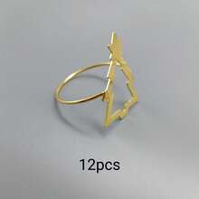 Cincin Serbet Dekorasi Rumah, Dekorasi Meja, Cocok untuk Liburan, Pesta, Ulang Tahun, Pernikahan, Jamuan Makan Malam, Pertemuan dan Dekorasi Kreatif Harian Lainnya, Berbagai Gaya dan Elemen, 2pcs/4pcs/6pcs/12pcs/20pcs/50pcs (Pilihan) - MultiWarna - View 19