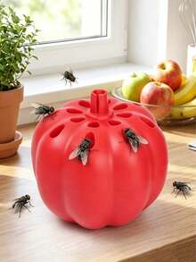 1 buah Perangkap Lalat Buah yang Dapat Digunakan Kembali, Cocok untuk Meja Dapur Rumah dan Kebun Buah di Luar Ruangan, Pengendalian Hama yang Efektif, Alat Pengendalian Hama Praktis, Dekorasi Halloween, Dekorasi Musim Gugur - Satu ukuran cocok untuk semua. - View 2