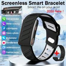 GUHUAVMI Jam Tangan Pintar Tanpa Layar Terbaru 2026 untuk Pria dan Wanita, Gelang Pintar Tahan Air 3ATM, Pengingat Panggilan, Pengingat Multifungsi, EKG, Monitor Tidur, 120+ Mode Olahraga, Pelacak Aktivitas, Pelacak Kebugaran, Tali Ganda, Kompatibel dengan iPhone & Android - View 13