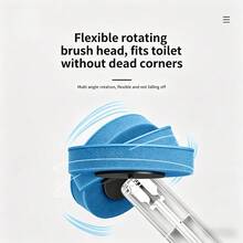 2-In-1 Slim Bathroom Trash Can With Integrated Toilet Brush Holder & 36 Disposable Brush Refills - Compact Dual-Function Cleaning Combo For Modern Bathrooms, Space-Saving Design, Easy-To-Clean Plastic Construction, Includes Built-In Rod For Convenien - Press Trash Can + Disposable Toilet Brush + 36 Replacement Heads - View 11