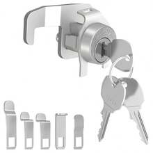 RV LOCK Metal Rotary Latch Toolbox Lock, Non-Interchangeable Key, Easy Installation, Security Lock Accessory For Toolbox And Storage Cabinet, Office And Dorm Key Lock Set, US Mailbox Lock, Mailbox Lock - Multiple Styles - View 12