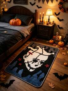 1pc Halloween Bleeding Clown Doormat, Decorative Rug, Floor Mat, Carpet, Living Room Rug, Bedroom Rug, Halloween Rug - Multicolor - View 6