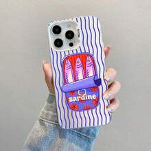 Summer Ocean Marine Life Striped Laser Phone Case For Samsung Galaxy S25 S22 Ultra Plus S21 FE S24 S23 Ultra Plus FE Back Covers - CH-White HYSWTW 4 - 查看 9