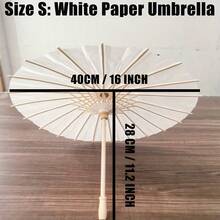 1. White Paper Umbrella DIY Wedding Decoration Painting And Photography Prop - Multicolor - View 11