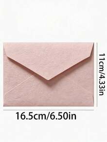 30pcs Leaf Pattern Envelopes, Letter Set, Solid Color Envelopes, Wedding Card Envelopes, Invitation Envelopes, Wedding Card Envelopes, Invitation... Envelope Set, Office Supplies - One Size Fits All - Cherry Blossom Pink Envelope - View 2
