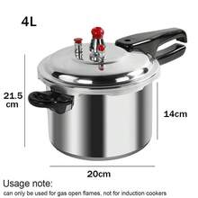 4/7/9L Aluminium Pressure Cooker – Home Dual Handle Cooker With  Valve, Gas Hob Compatible, Lightweight & Durable - View 10