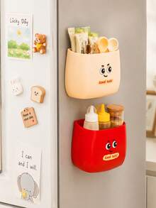 1pc Strong Magnetic Storage Box, Can Store Spices, Seasonings, Utensils, Cosmetics And Pens, Space-Saving Modular Design, Suitable For Kitchen, Bathroom, Desk, Cabinet Door And Storage Cabinet, Ideal For Home, Office, Dorm And RV Use - Multicolor - View 6
