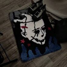1pc Halloween Bleeding Clown Doormat, Decorative Rug, Floor Mat, Carpet, Living Room Rug, Bedroom Rug, Halloween Rug - Multicolor - View 2