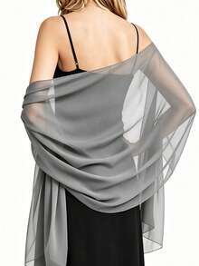 Women's Chiffon Shawl Scarf, Soft Breathable Multi-Color Elegant Long Headscarf, Suitable For Bridal Party, Graduation Ceremony, Beach Vacation - Multicolor - View 17