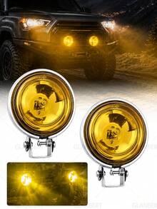 GLANBERT 3 Inch Halogen Round Fog Light, Electroplated Small Sun Light, Work Light - Halogen Lamp - View 10