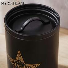 Myrothcane 3Pcs Star Moon Sun Pattern Airtight Storage Jar Large Capacity Food Container For Kitchen Coffee Tea Sugar Organization - Black - View 10