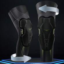 1pc Knee Pad Basketball Shooter Knee Support Anti-Collision Thickened Knee Guard Suitable For Volleyball Football Baseball Cycling - Black - View 7