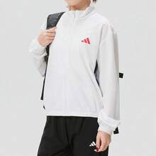 Adidas Women's Windbreaker Running Jacket, White - White - View 3