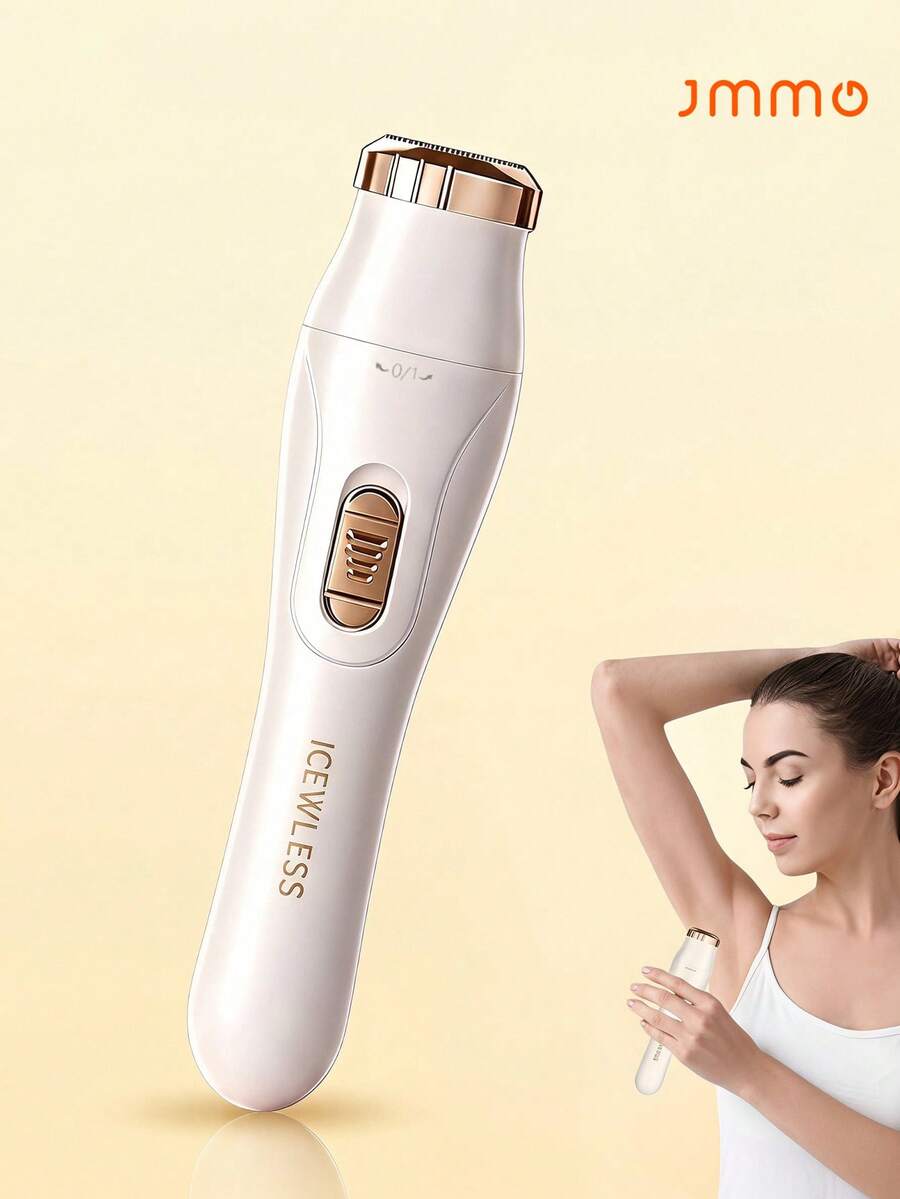 三合一电动脱毛套装 - USB 充电面部毛发修剪器、鼻毛修剪器、腋毛/腿毛/鼻毛去除器，女性的理想礼物，电池容量：150mAh