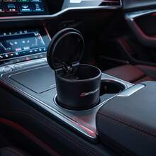 Car Ashtray, Mini Portable Car Ashtray, Flame Retardant ABS Smokeless Car Cup Holder Ashtray, With Detachable Cleaning Bucket, Suitable For Cars, Trucks, SUVs, RVs, No Battery Required - Sports - View 3