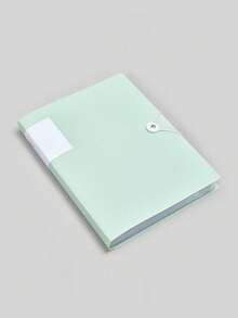 A4 Transparent Pocket Folder 30-Page Snap Closure Student Exam Paper Storage Bag Music Score Sheet Organizer Award Certificate Collection Binder Office Document File Holder Loose-Leaf Binder - Single Piece - View 14