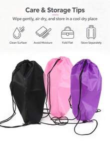 1/3/6pcs Wig Storage Bags, Large Size Colorful Drawstring Storage Bags, Used For Wig Storage, Wig Preservation, Wig Dust-Proof, Also Suitable For Home And Travel Storage - View 8